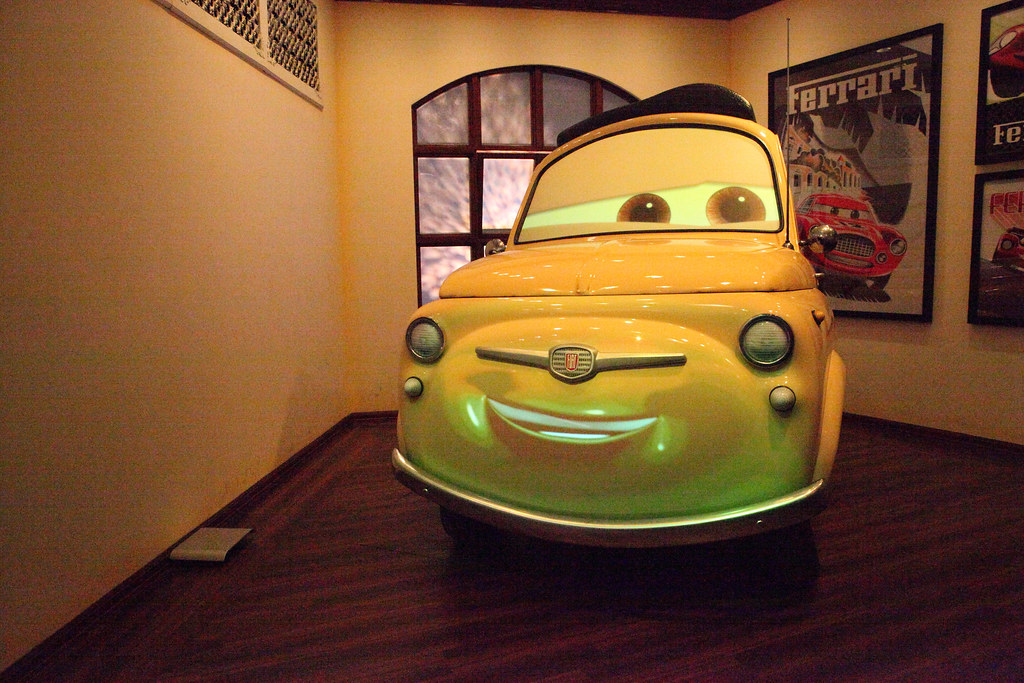 Luigi Luigi from Radiator Springs Racers in Cars Land at D… Flickr