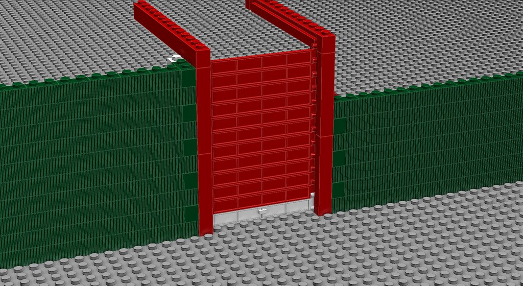 LEGO Bunnings Warehouse Roller door for timber area. Flickr