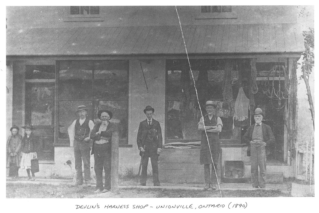 Harness shop in Unionville, Ontario 1896 Devlin's harness … Flickr