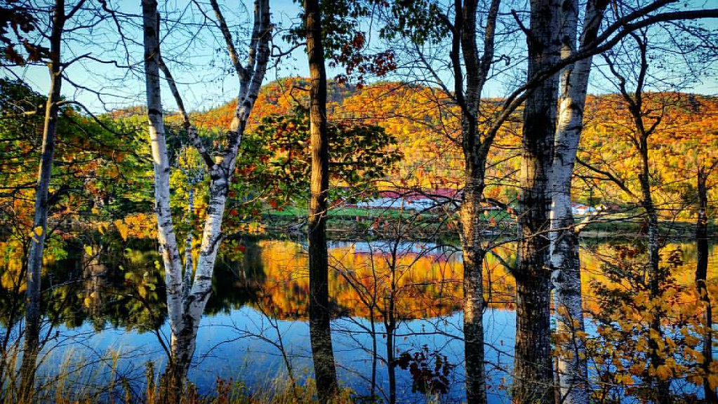 The Oxford Hills reflected in the Androscoggin River Flickr
