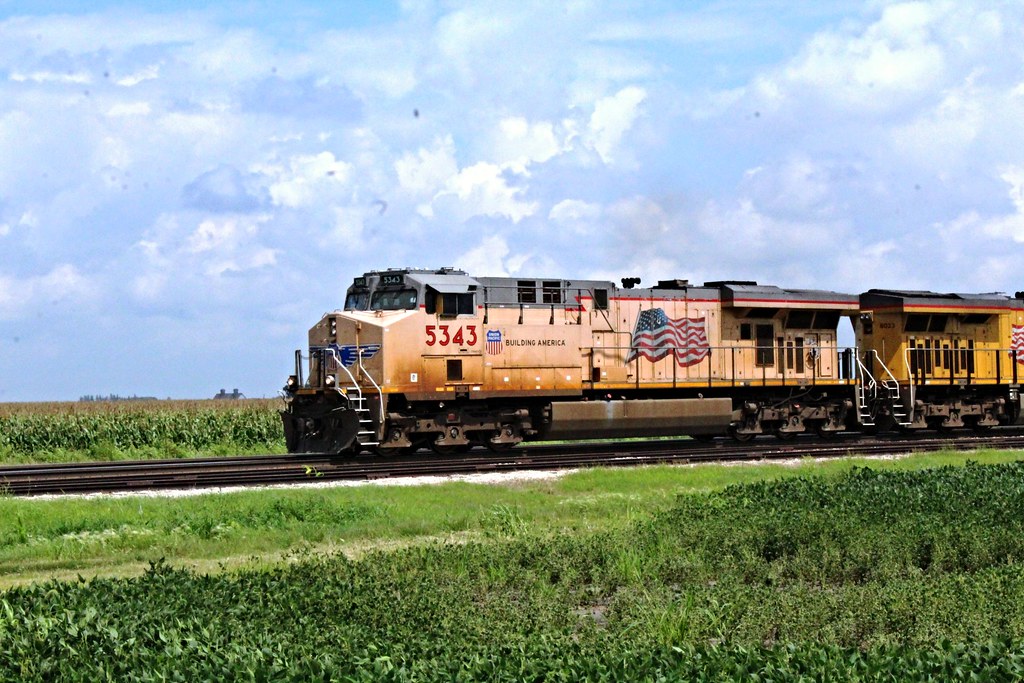 Nevada, Iowa, Union Pacific Railroad, Engine, 5343 Flickr