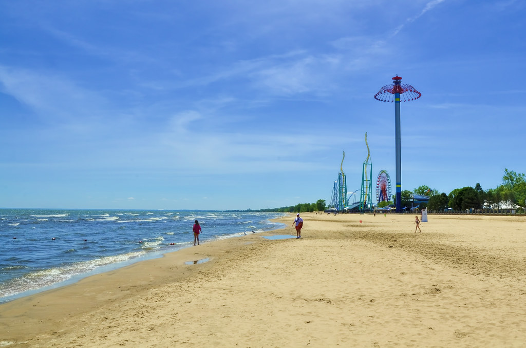 Historic Cedar Point Beach on Lake Erie In August 1910, Gl… Flickr