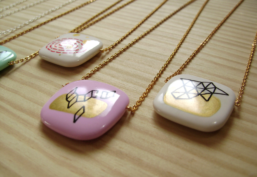 Polymer clay pendants and Posca pendants Polymer clay pend… Flickr