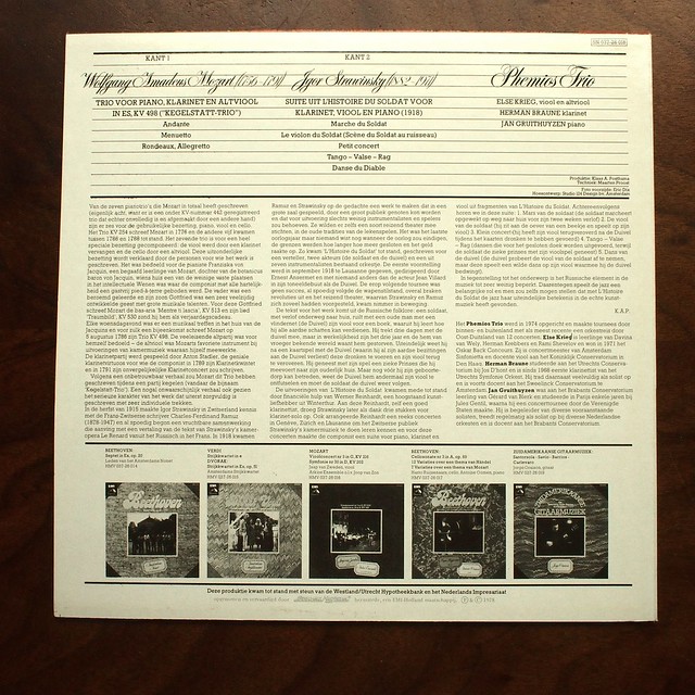 Backside Mozart Trio Piano Alto violin KV498 "Kegelstatt