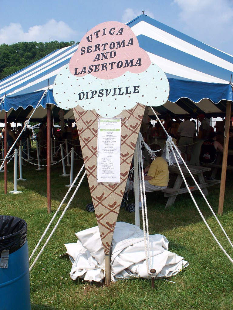 OH Utica Ice Cream Festival 3 Ice cream cone sign at the… Flickr
