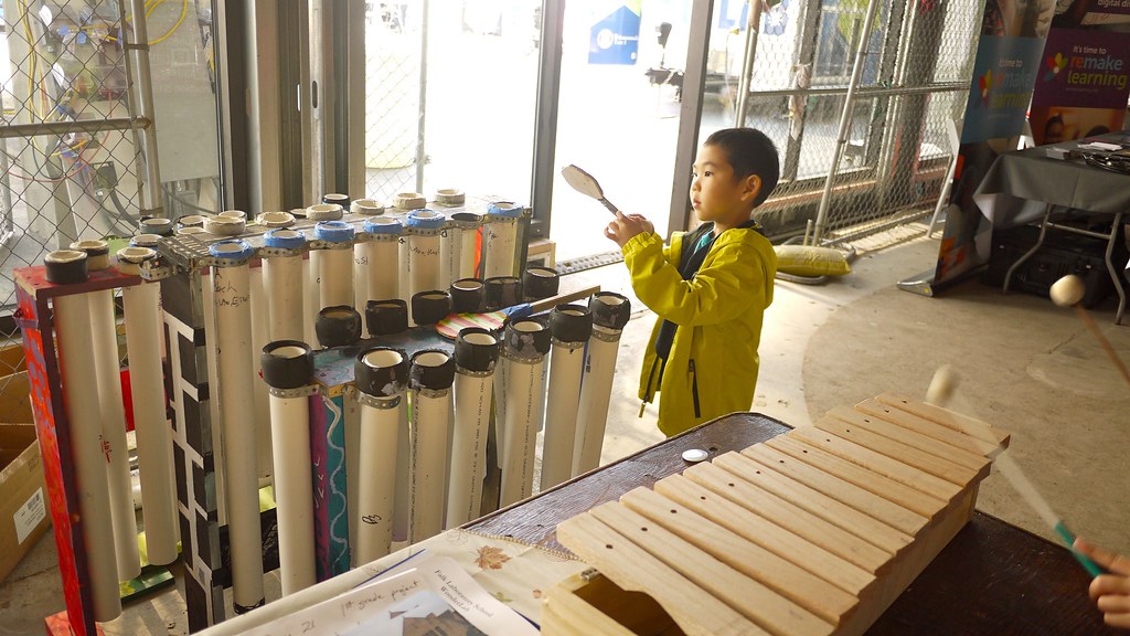 Playing a PVC pipe organ Makerfaire Pittsburgh 2016 Flickr