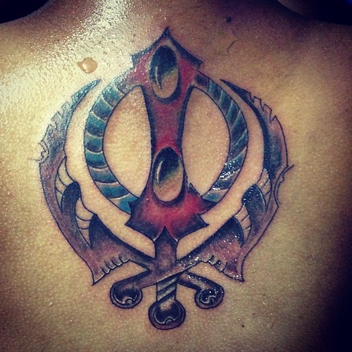 khanda tattoo tatted tattoo tattedup tattooed tatto
