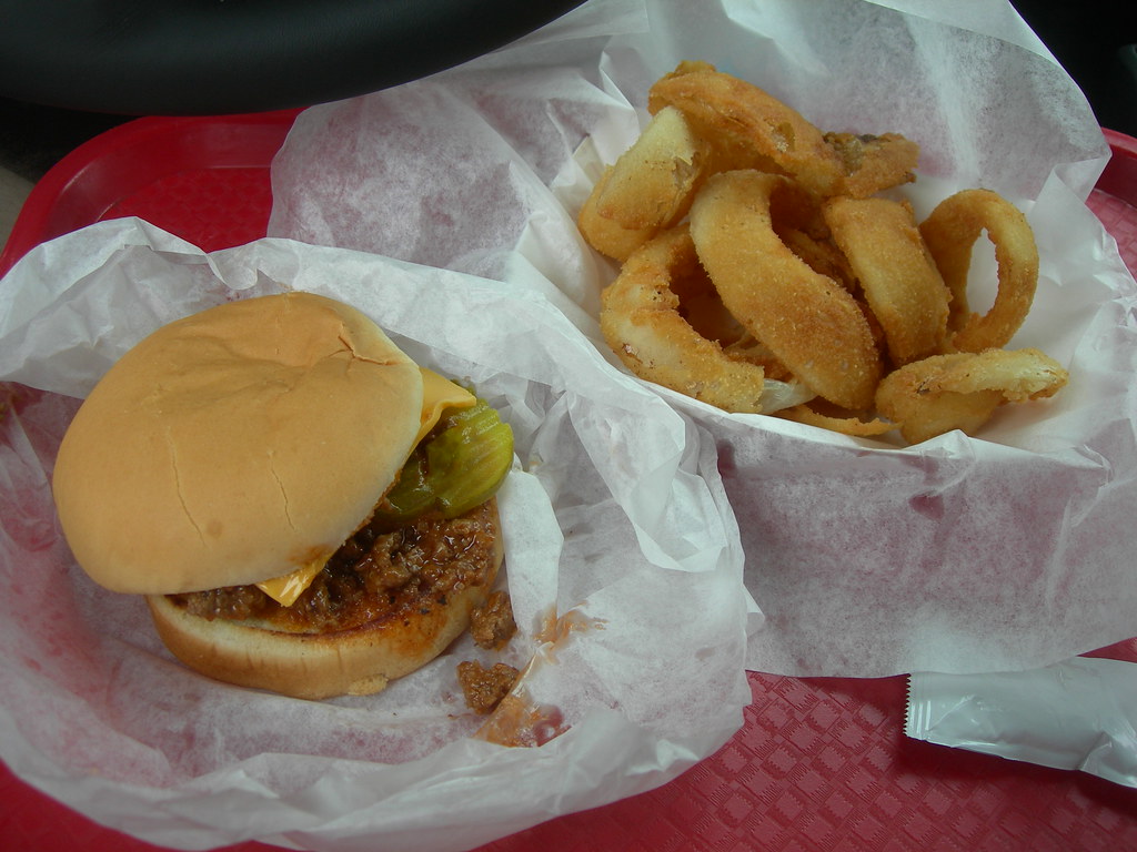 Sloppy Joe & Onion Rings The Kegs Drive In in Grand Forks,… Flickr