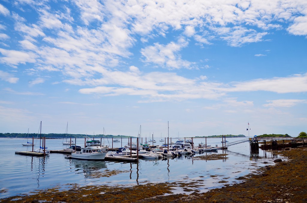 Potts Harbor Outside Erica's Seafood in Harpswell, Maine. Joe