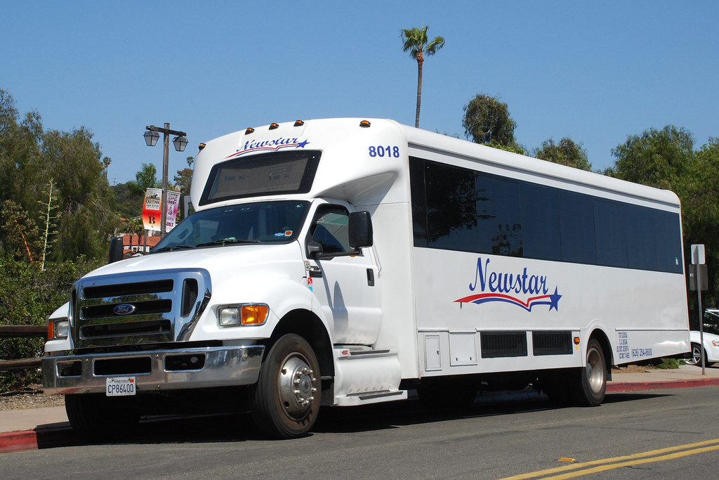Newstar Ford F650 minibus in Old Town, San Diego. So Cal Metro Flickr