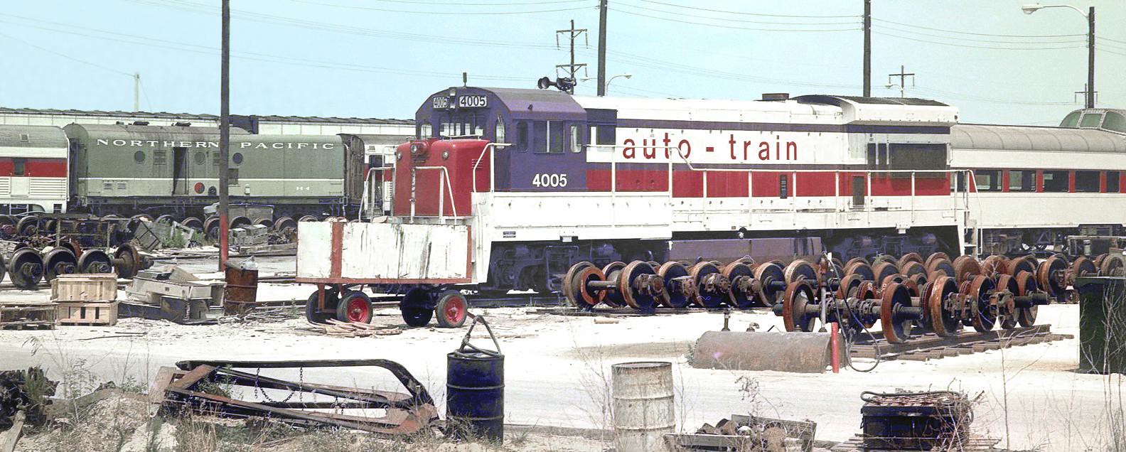autotrain & Amtrak Auto Train at Sanford, Florida 1970's Flickr