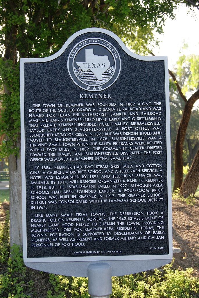 Kempner The town of Kempner was founded in 1882 along the … Flickr