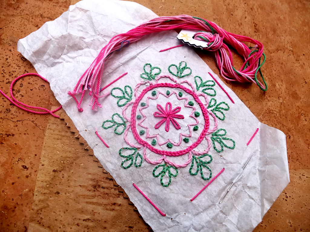 Using tracing paper... Using tracing paper to embroider on… Flickr