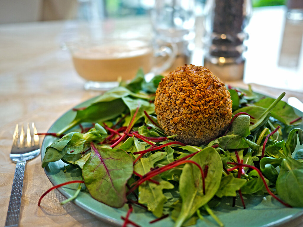 Scoth Egg Scotch Egg with Salad I love Scotch eggs, and no… Flickr