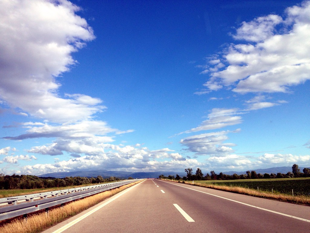 Road to bliss Going back home and driving on highway near … Flickr