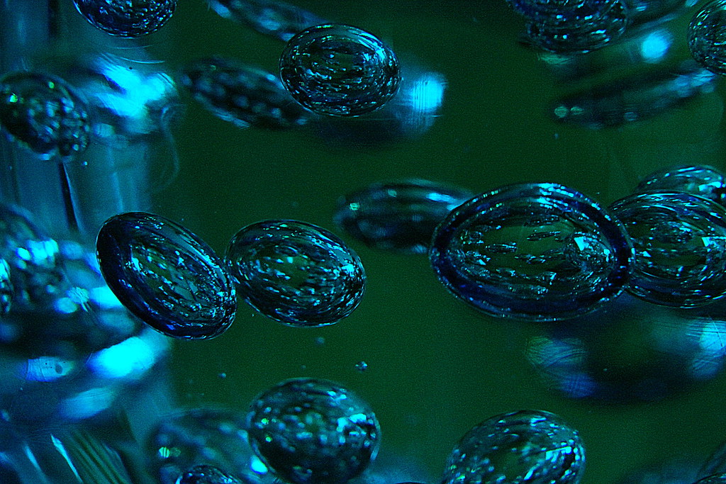 air bubbles in glass air bubbles in a glass candle holder