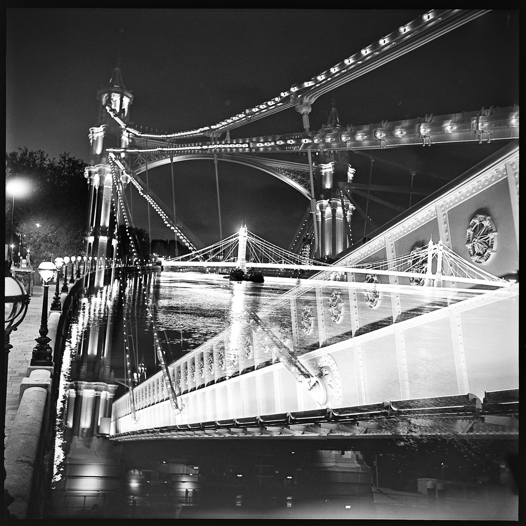 Albert Bridge Double exposure of Albert Bridge, London. Fo… Flickr