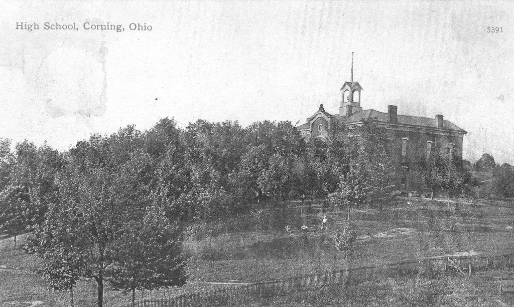 High School, Corning, Ohio (1912).jpg Perry County Historical and