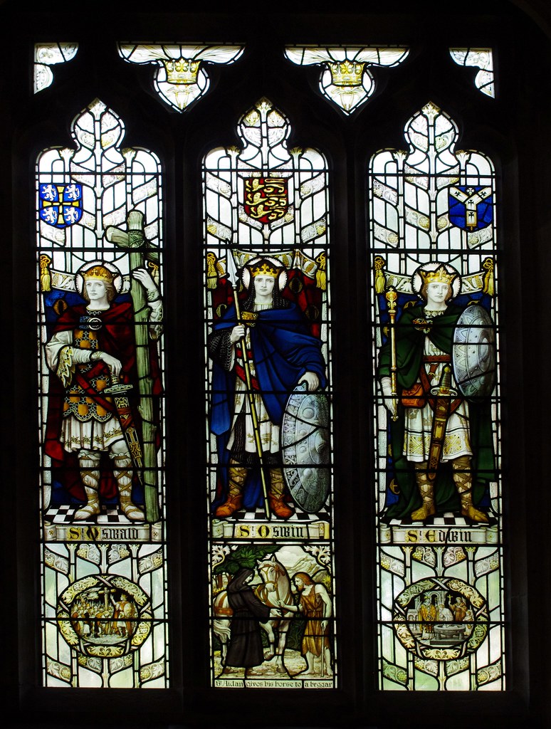 St John Lee, Hexham Stained glass window in St John… Flickr
