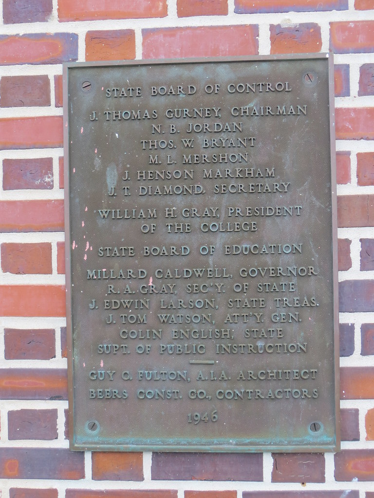 FAMU Samuel H Coleman Library Plaque Tallahassee FL Flickr