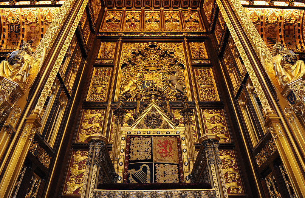 The royal throne, House of Lords chamber The House of Lord… Flickr