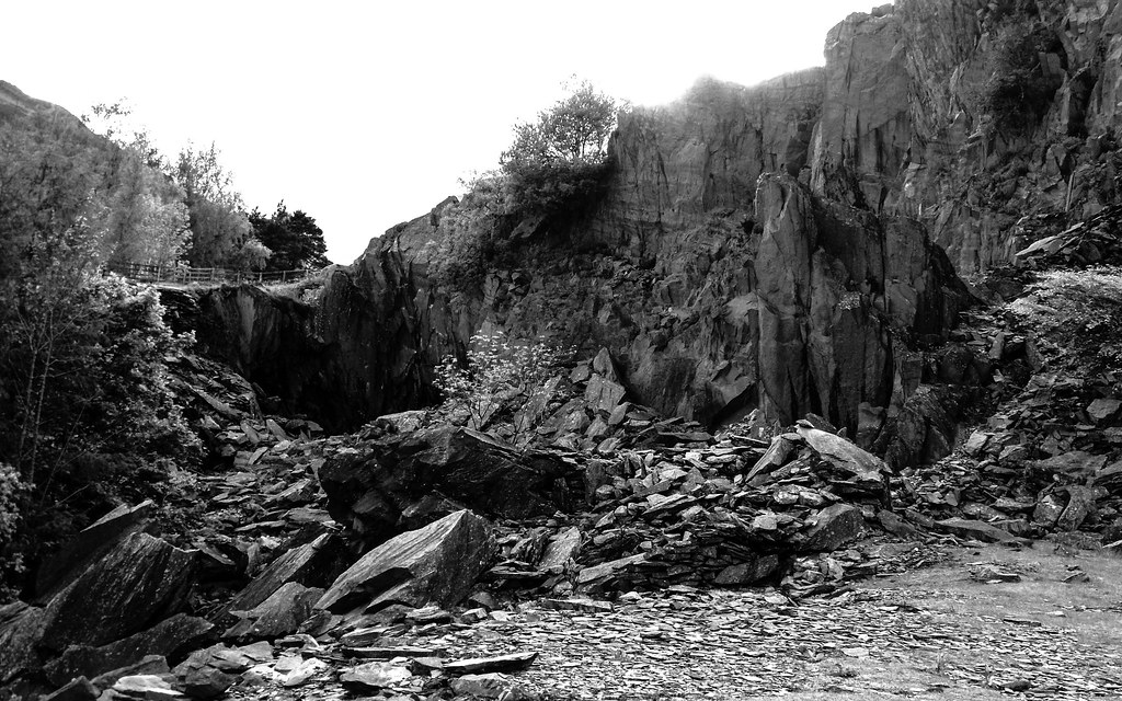 B&W Slate Quarry Mark Hughes Flickr