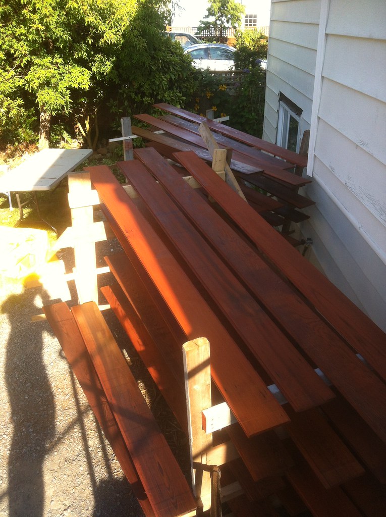 322 Staining cedar planks for tenant exterior wall ashleighj8423