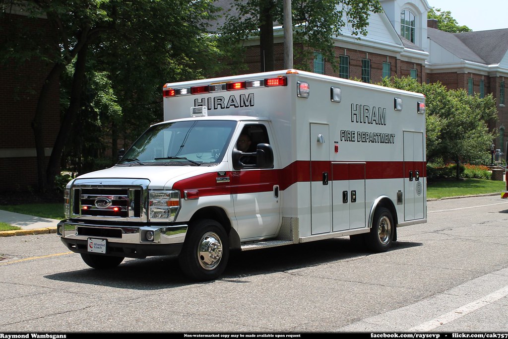 Hiram Ohio Fire Department Ambulance Ford E450 Raymond Wambsgans