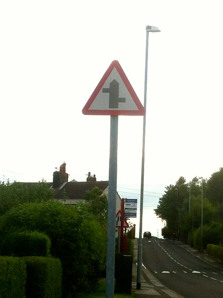 Staggered Junction Potovens Lane, Wakefield Look for BritishSigns