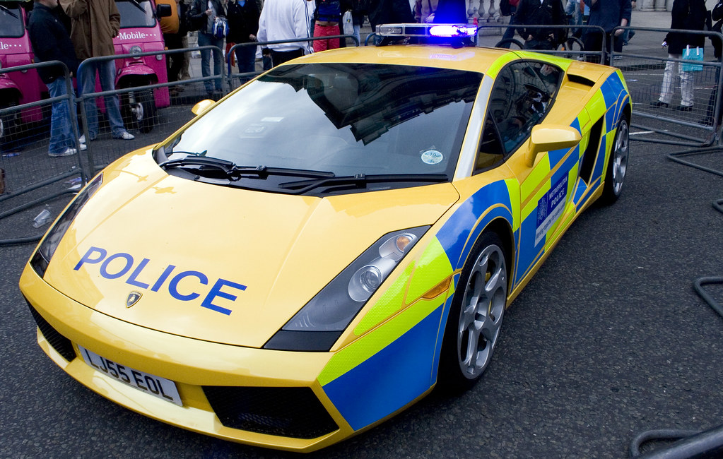 Police Lambourgini A 100,000 pound police car? Nic Walker Flickr