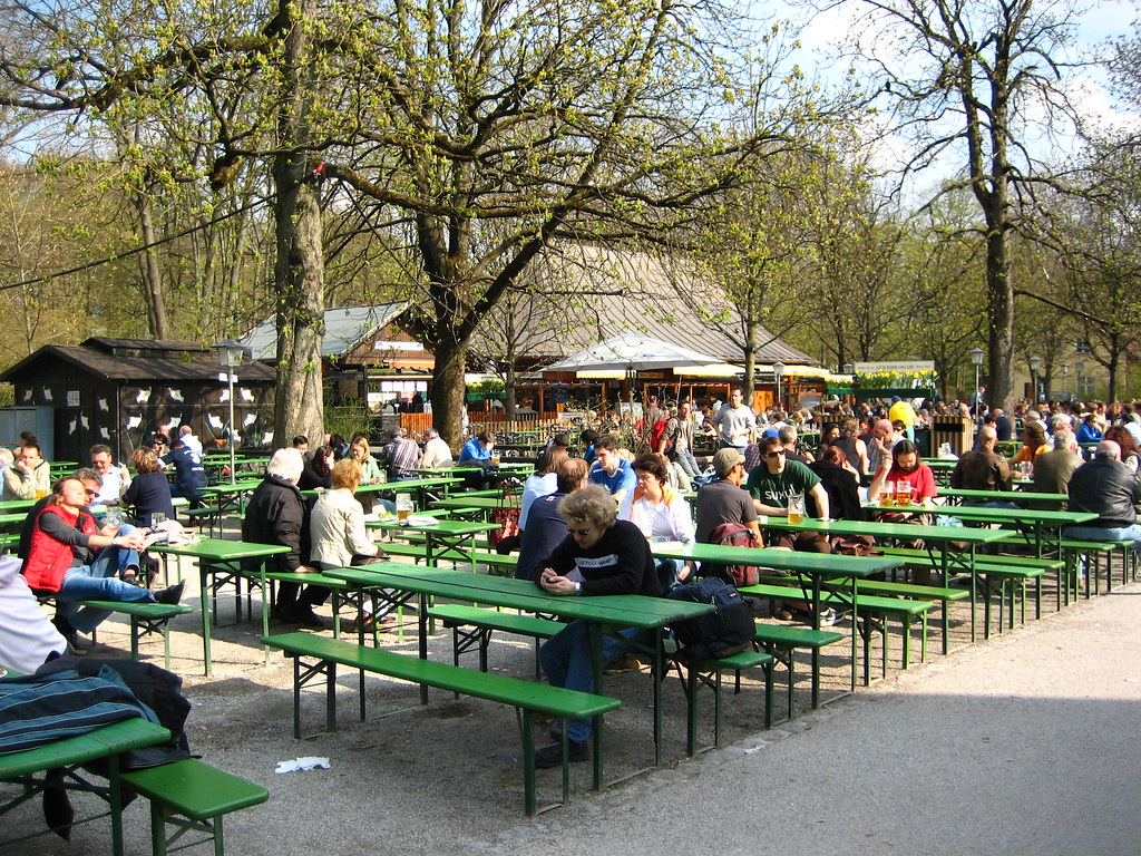 Beer Garden Beer Garden in the English Garden, Beneath the… Flickr