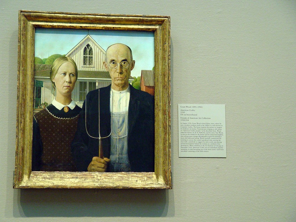 American Gothic A photo of the classic painting midiman Flickr