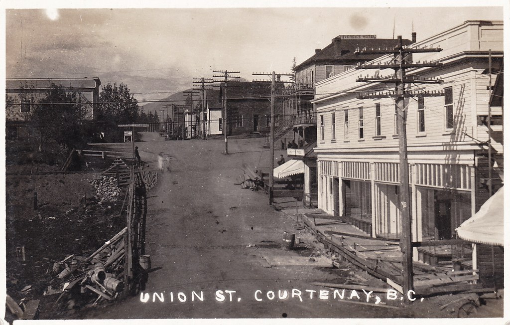 Postcard Courtenay, BC, c.1910s "Union St. Courtenay, B.C… Flickr