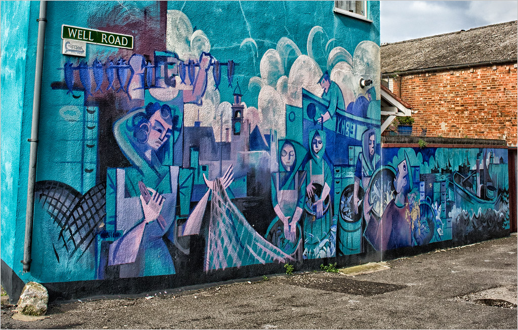 STREET ART Great Yarmouth celebrating the Herring Fisherie… Monobod