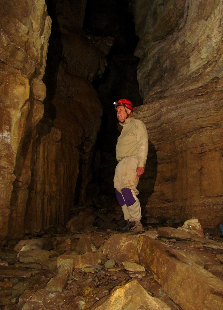 Parks Cave Gerald in the Dome passage. Joseph Douglas Flickr