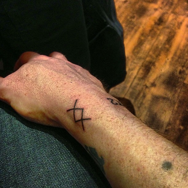 My new tattoo 2, the inguz symbol meaning "where there's … Flickr