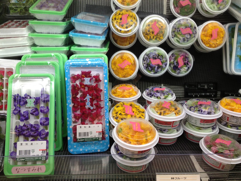 edible flowers at the market rrunaway Flickr