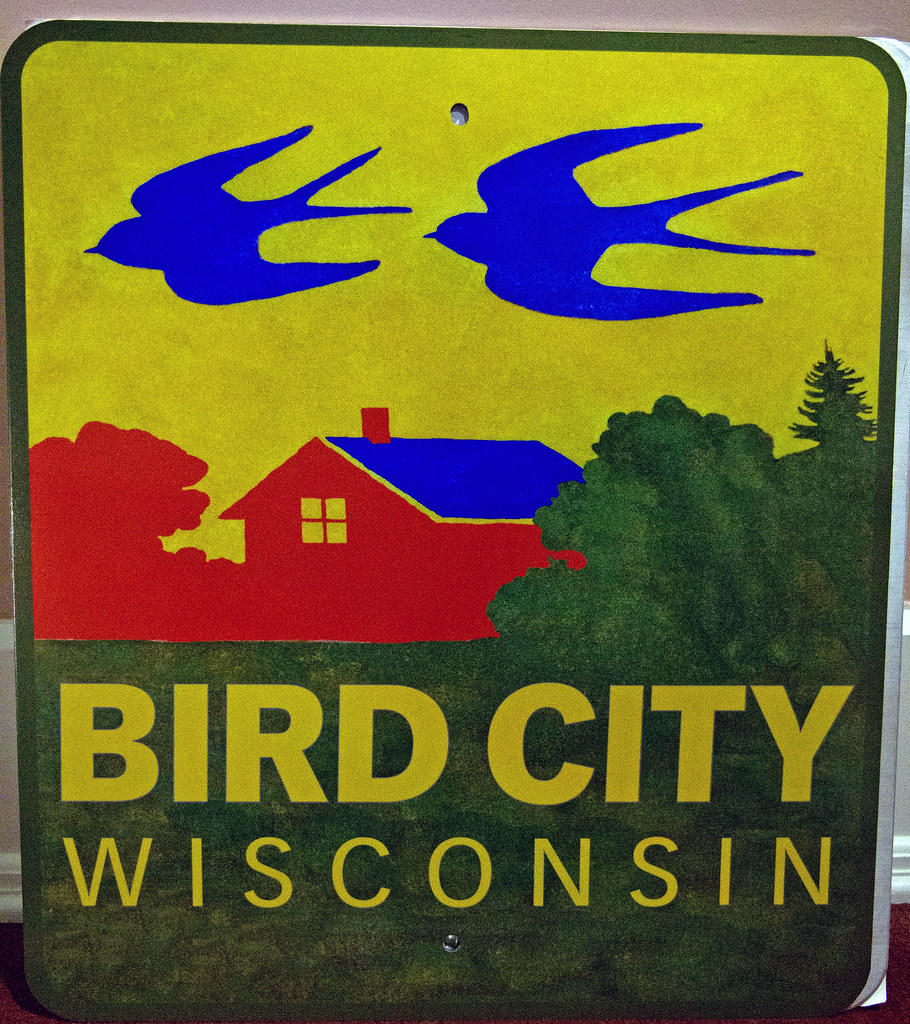 Bird City Street Sign Bird City, Two Rivers, Wisconsin Flickr