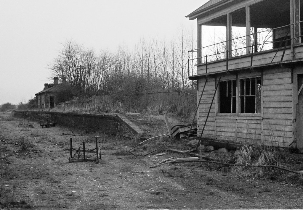 Long Melford station, 1974 (14) Bluepelicanrailway Flickr