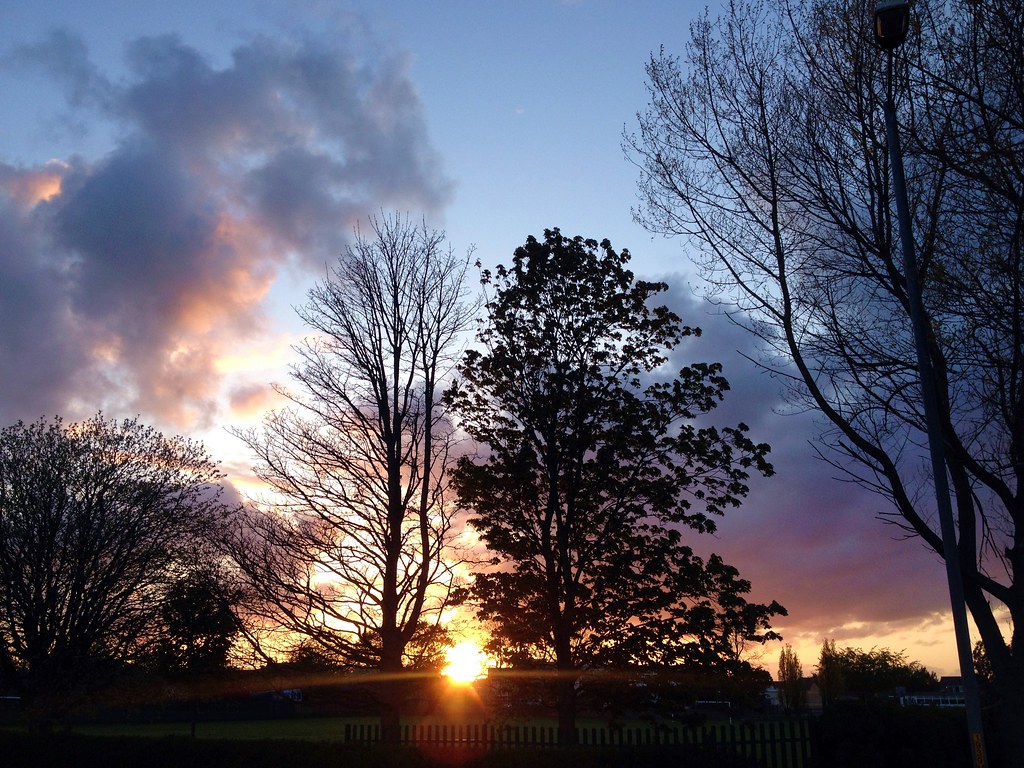Morpeth Stobhill school sunset Sunset over the first schol… Flickr