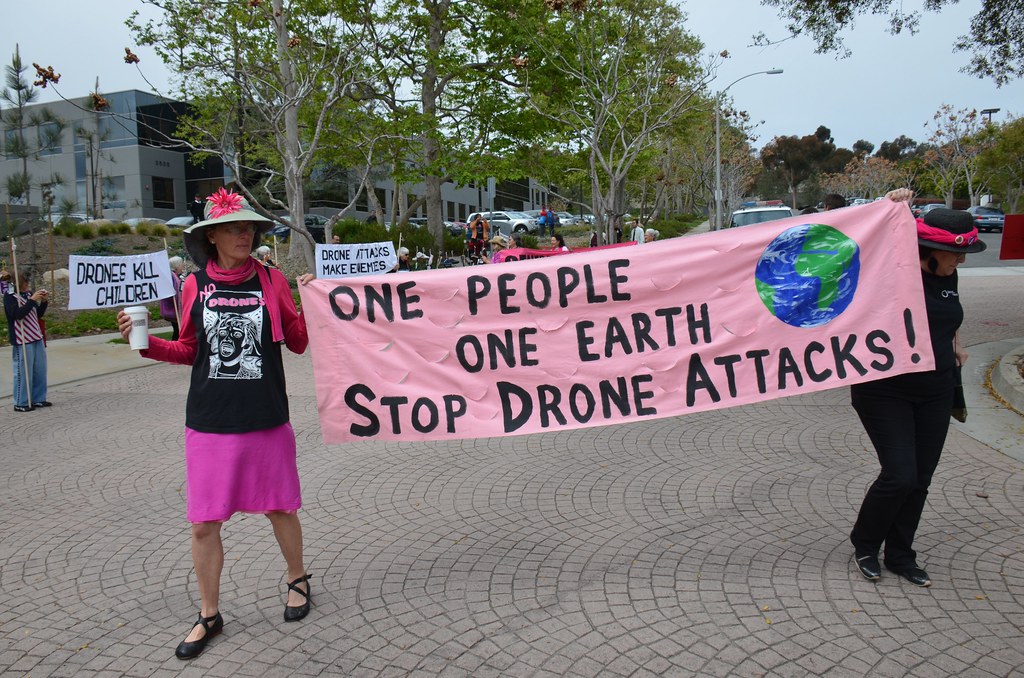 Drones protest at General Atomics in San Diego Photos from… Flickr