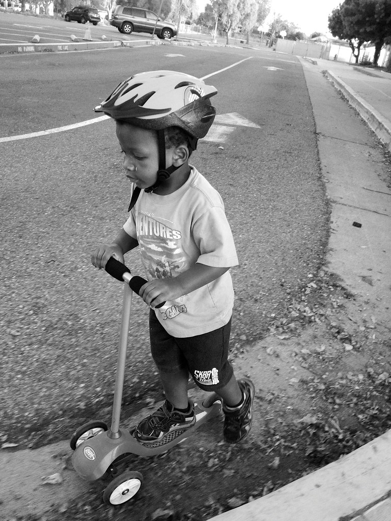 Scooter Boy Brandon Elementary School, Goleta, on a May ev… Flickr