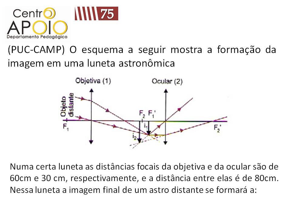 Instrumentos Ópticos 11 Física Exercícios Resolvidos de… Flickr