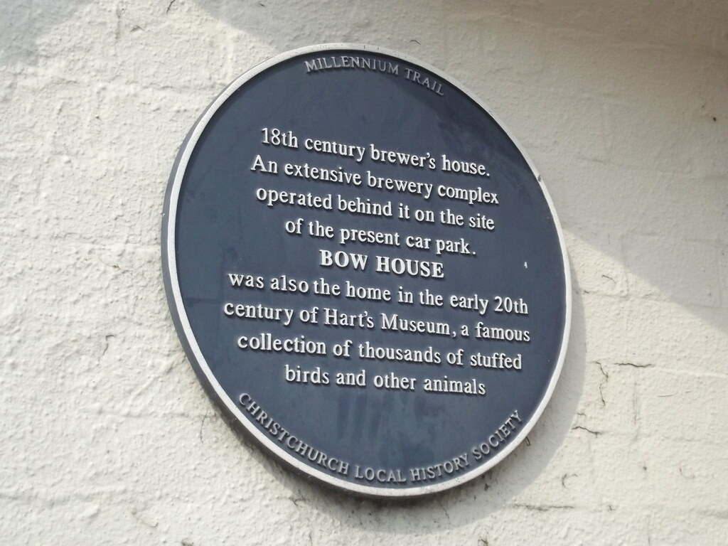 Bow House High Street, Christchurch Blue plaque Flickr