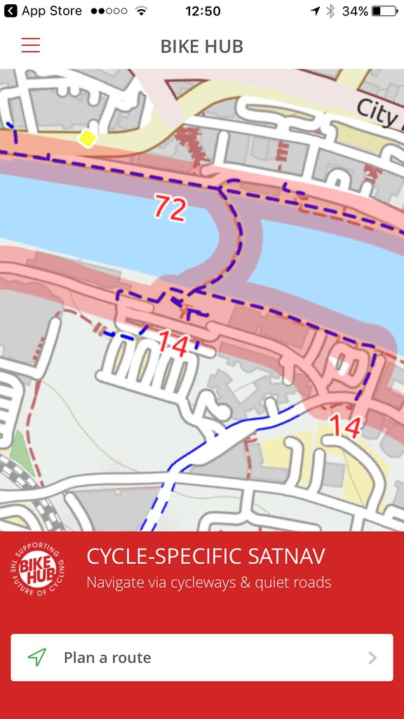 Allnew Bike Hub cycle satnav app Flickr