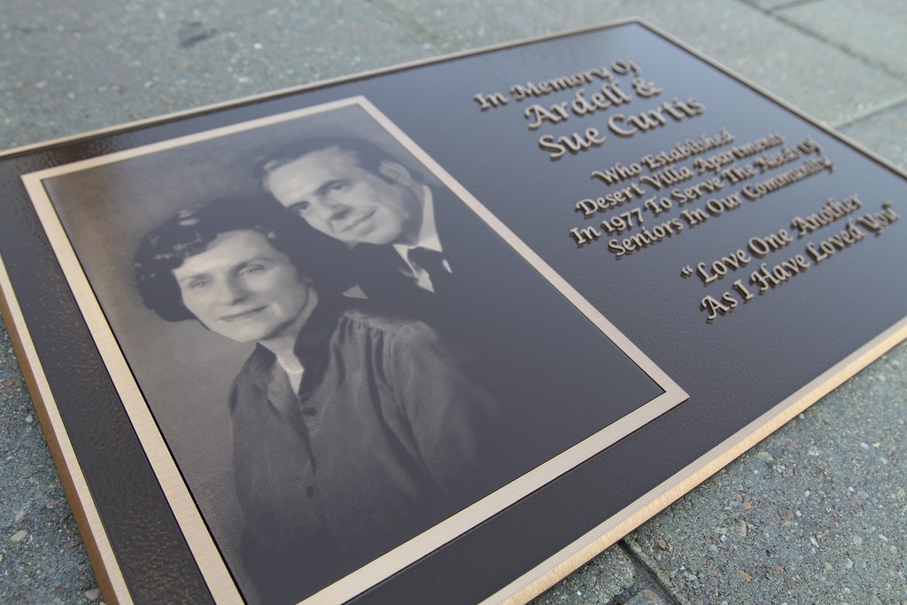 Custom Memorial Plaques Bronze, Glass, Stainless Impact Signs