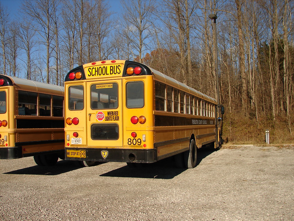 Pendleton County Schools 809 (2) Bus lot Falmouth, KY Flickr
