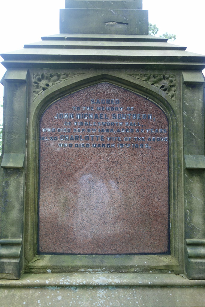 Southern Family of Kibblesworth Hall Jesmond Old Cemetery Bolckow