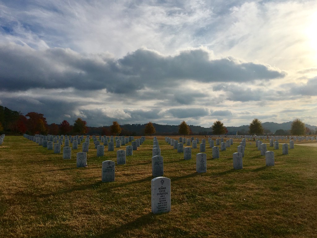 Knoxville Veterans Cemetery grave markers Michelle Pack Flickr