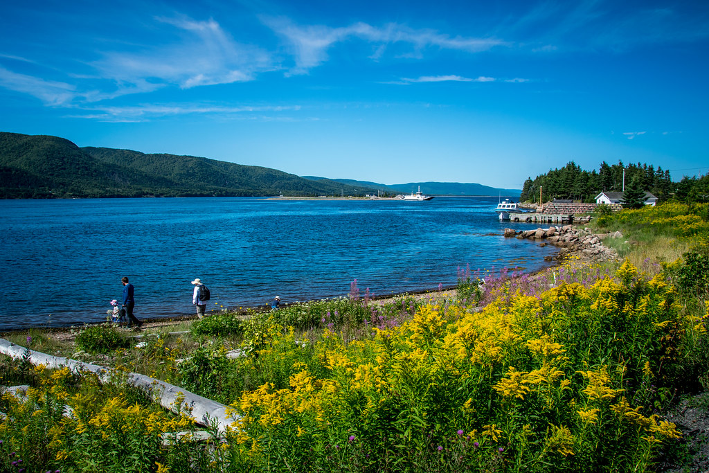 Englishtown Harbor Cape Breton, Nova Scotia Cable ferry in… Flickr